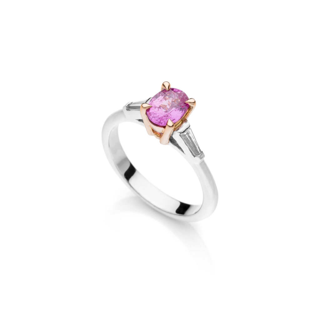 PINK SAPPHIRE SOLITAIRE