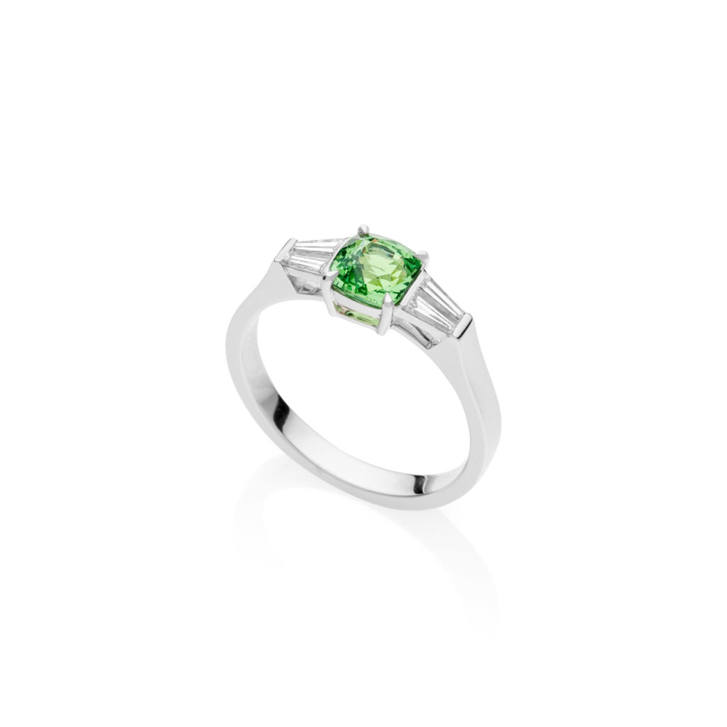 Tsavorite “Mint green” ring